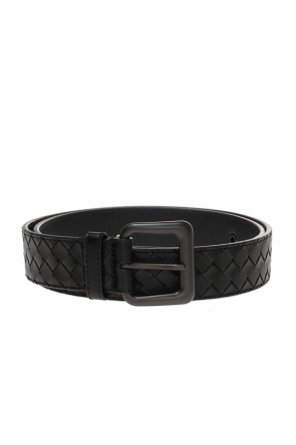 Black intrecciato belt, zdjęcie 1 Black intrecciato belt od Bottega Veneta